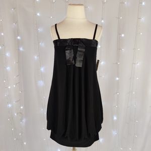Windsor Black Formal Bow Mini Dress